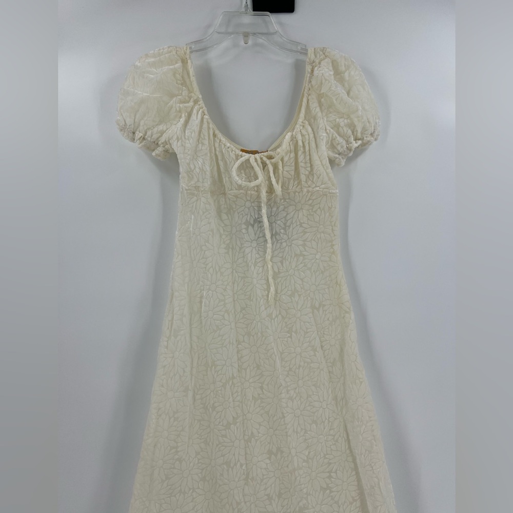 Sheer Cream Maxi Dress VRG GRL - Picture 5 of 16